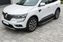 Renault Koleos 2016–2024 Sideskørter Bosphore Grey (2 stk., aluminium) foto 1