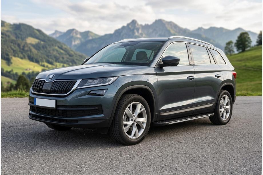 Skoda Kodiaq 2016–2023 Sideskørter Bosphore Grey (2 stk., aluminium) Foto 1