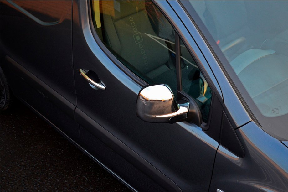 Citroen Berlingo 2008–2018 Krom spejlkåber (2 stk., plast) Foto 6