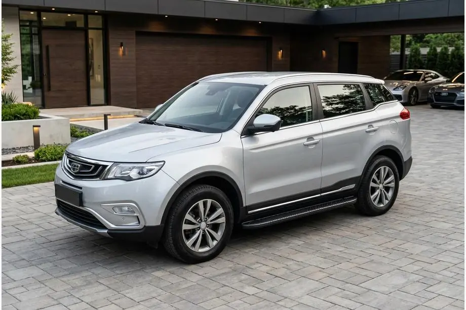 Geely Emgrand X7 2011– Sidetrin Bosphore Black (2 stk., aluminium) Image