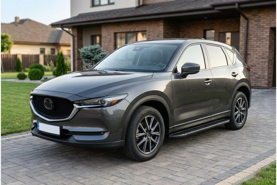 Mazda CX-5 2017–2025 Sidetrin Bosphore Black (2 stk., aluminium) Image