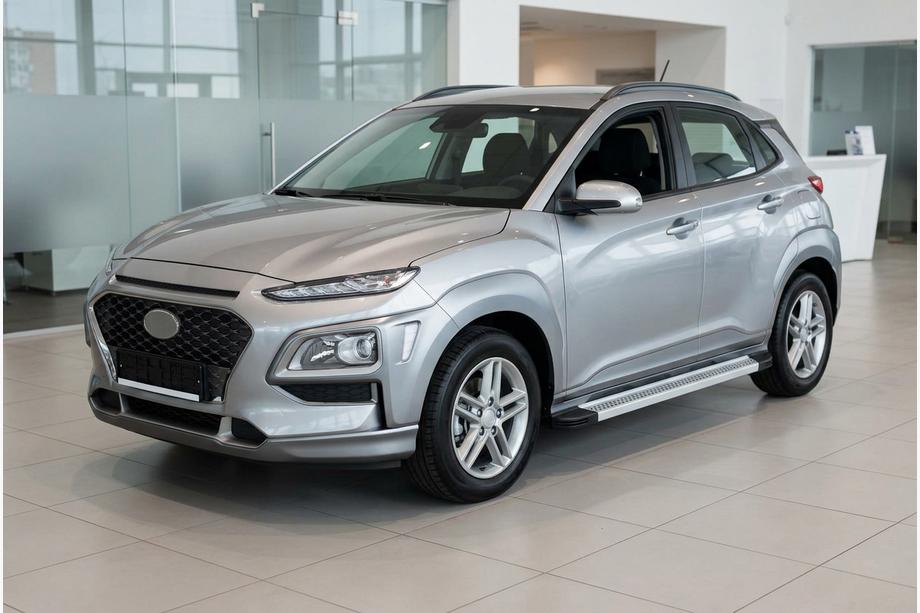 Hyundai Kona 2017–2023 Sidetrin Maya V2 (2 stk., aluminium) Image