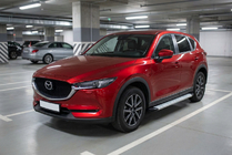 Mazda CX-5 2017–2025 Sidetrin Maya V2 (2 stk., aluminium) foto 1
