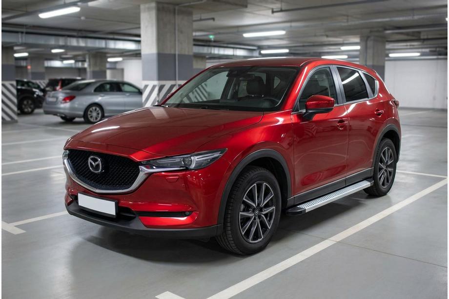 Mazda CX-5 2017–2025 Sidetrin Maya V2 (2 stk., aluminium) Image