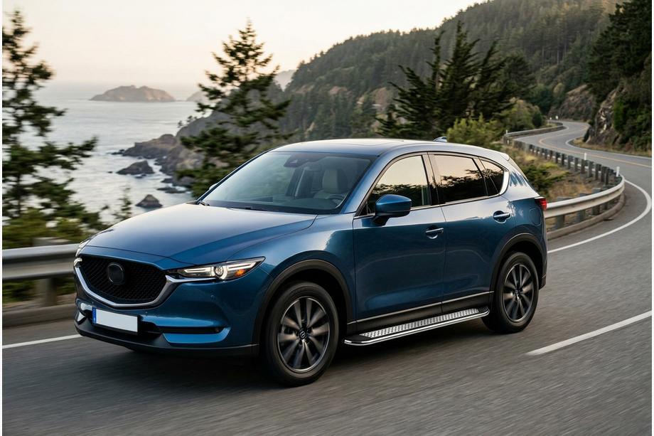 Mazda CX-5 2017–2025 Sidetrin Maydos V2 (2 stk., aluminium ↗ rustfrit stål) Image