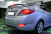 Hyundai Accent 2011–2017 Niken V2 spoiler (til lakering) foto 3