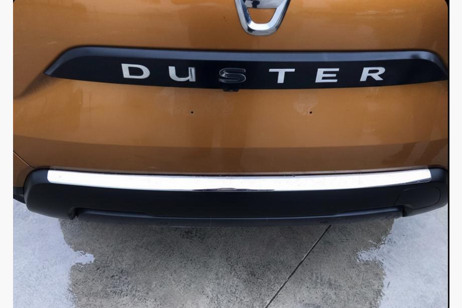 Renault Duster 2018–2024 Beskyttelsesliste til bagkofanger Carmos V1 (rustfrit stål) Image