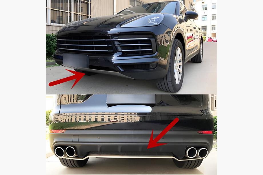 Porsche Cayenne 2018– For- og baglæbespoilere Image