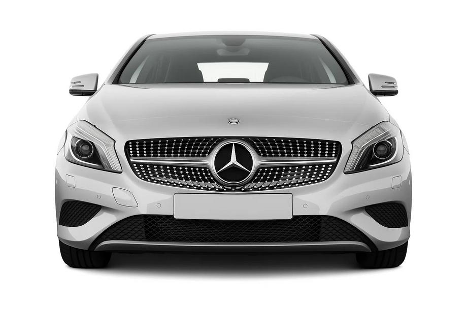 Mercedes A-Klasse W176 2012–2018 Frontgrill Diamond Silver (2012-2015) Image