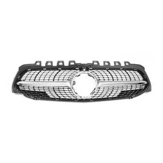 Forreste kølergrill Diamond Silver (til 2018-2022) Mercedes A-klasse W177 2018– foto 2
