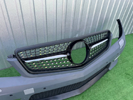 Mercedes C-class W204 2007–2015 Frontgrill Diamond Black foto 6