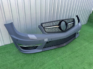 Mercedes C-class W204 2007–2015 Frontgrill Diamond Black foto 5