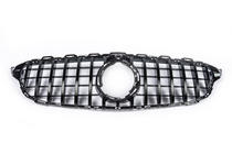 Mercedes C-klasse W205 2014–2021 Panamericana GT frontkølergrill (til Avantgarde/AMG-Line/C43 AMG) 2018+, med kamera foto 5