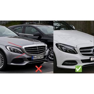 Panamericana GT frontkølergrill (til Avantgarde/AMG-Line/C43 AMG) Mercedes C-klasse W205 2014–2021 foto 4