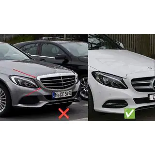 Panamericana GT frontkølergrill (til Avantgarde/AMG-Line/C43 AMG) foto 4