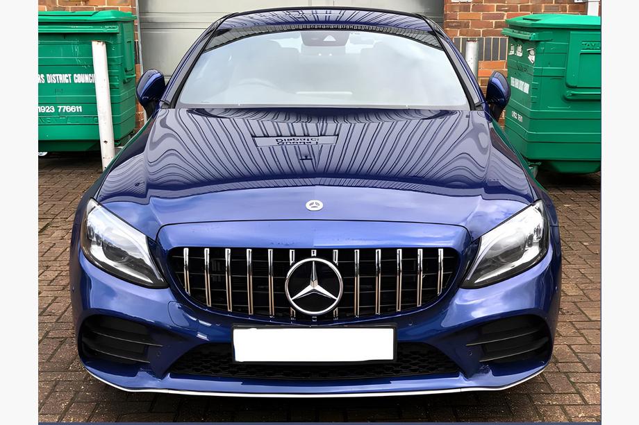 Mercedes C-klasse W205 2014–2021 Panamericana GT frontkølergrill (til Avantgarde/AMG-Line/C43 AMG) Foto 2