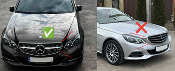 Mercedes E-class W212 2009–2016 Front kølergrill Diamond Black (til Avantgarde og AMG-Line, 2013-2016) foto 6