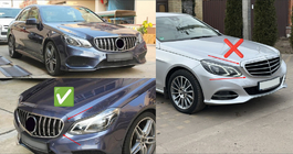 Mercedes E-class W212 2009–2016 Kølergrill GT Panamericana (til Avantgarde og AMG-Line, 2013-2016) foto 5