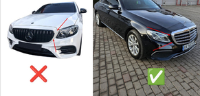 Mercedes E-klasse W213 2016–2023 Frontgrill Diamond (til Classic og Exclusive, 2016-2019) foto 4