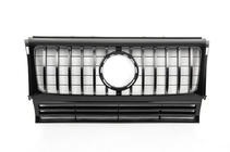 Mercedes G-Klasse W463 1990–2018 Frontgrill (GT, med kromlister) Hvid med kromlister foto 2