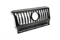 Mercedes G-Klasse W463 1990–2018 Frontgrill (GT, med kromlister) Hvid med kromlister foto 5