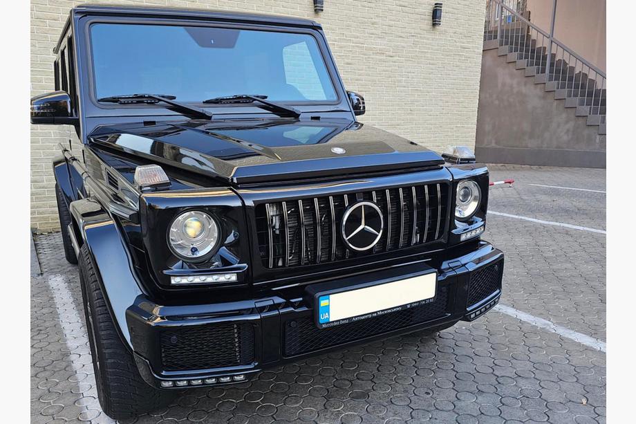 Mercedes G-Klasse W463 1990–2018 Frontgrill (GT, med kromlister) Hvid med kromlister Image
