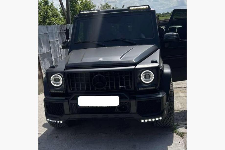 Mercedes G-Klasse W463 1990–2018 Front kofangerlæbe BRBS med LED Foto 2