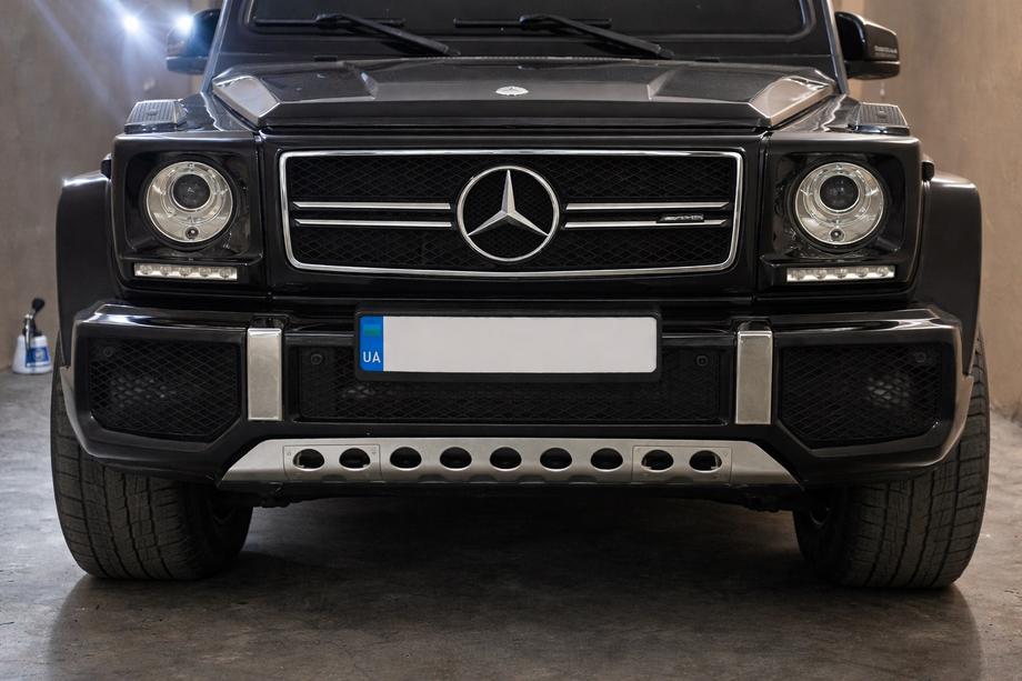 Mercedes G-Klasse W463 1990–2018 Frontkofangerbeskytter i rustfrit stål Foto 3
