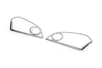 Nissan Qashqai 2007–2010 Krom forlygterammer (2 stk., plast) foto 3