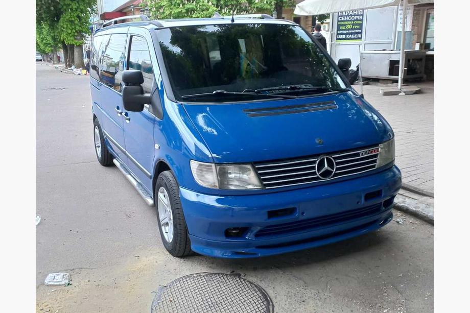 Mercedes Vito W638 1996–2003 Nederste kofangerlæbe Brabos Style (til lakering) Image