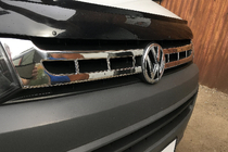 Volkswagen T5 2010–2015 Kølergrill-lister (Carmos, 2 stk., rustfrit stål) foto 5