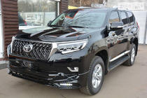 Toyota Land Cruiser Prado 150 2009–2023 TRD kofangerlæber for og bag (2017-) Sort farve foto 4