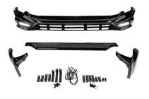 Toyota Land Cruiser Prado 150 2009–2023 TRD kofangerlæber for og bag (2017-) Sort farve foto 2