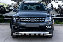 Volkswagen Amarok 2010–2022 Frontbeskyttelse F3-08.7 (rustfrit stål) foto 1