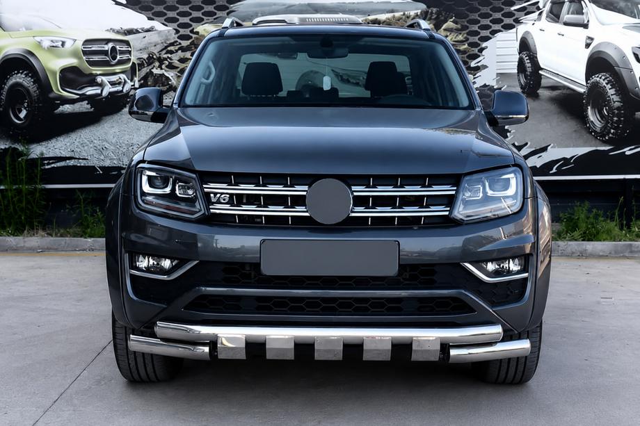 Volkswagen Amarok 2010–2022 Frontbeskyttelse F3-08.7 (rustfrit stål) Image