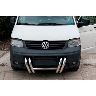 Frontbøjle ST006-03 "Nostrils" (rustfri stål) Volkswagen T5 Transporter 2003–2010 foto 2