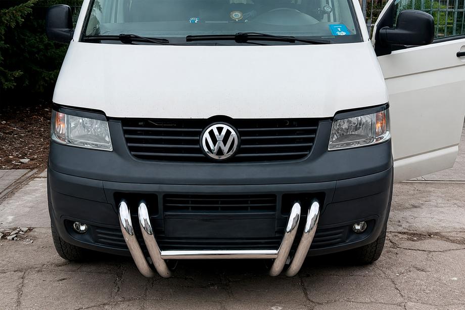 Volkswagen T5 Transporter 2003–2010 Frontbøjle ST006-03 "Nostrils" (rustfri stål) Foto 2