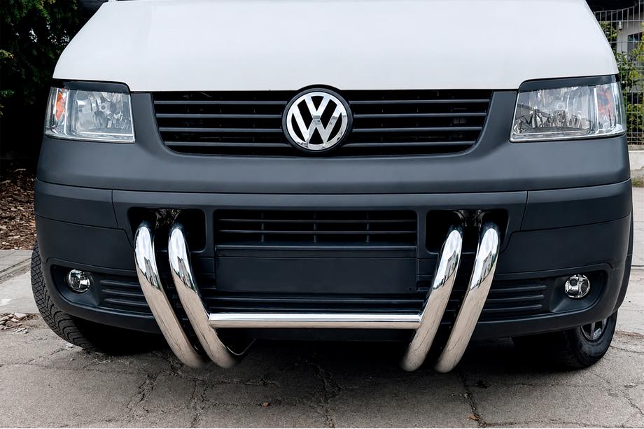 Volkswagen T5 Transporter 2003–2010 Frontbøjle ST006-03 "Nostrils" (rustfri stål) Foto 3