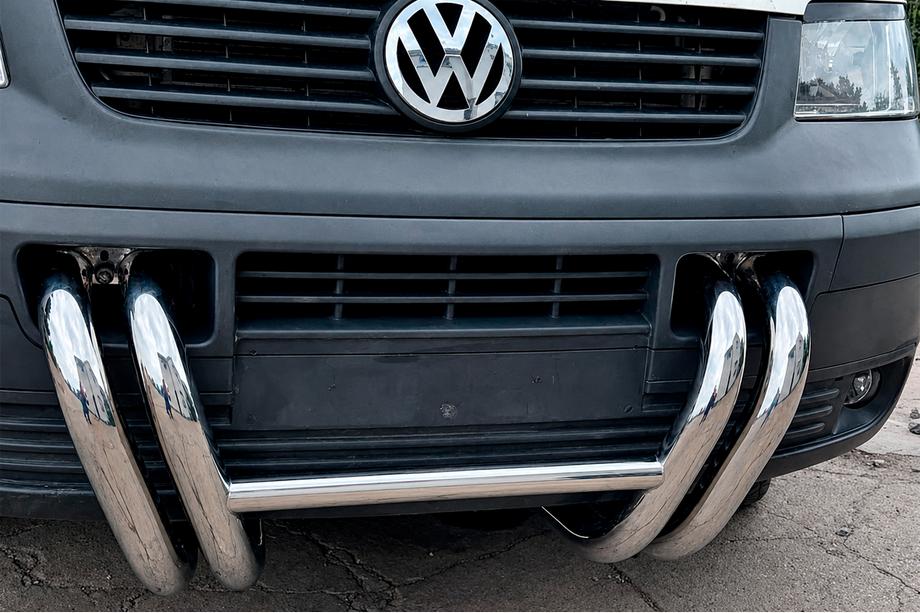 Volkswagen T5 Transporter 2003–2010 Frontbøjle ST006-03 "Nostrils" (rustfri stål) Foto 4