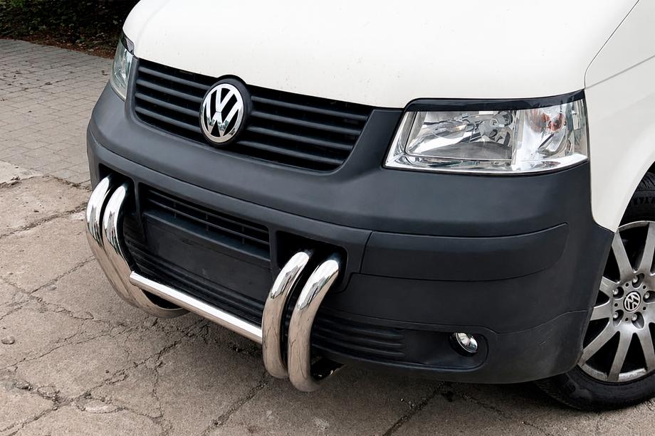Volkswagen T5 Transporter 2003–2010 Frontbøjle ST006-03 "Nostrils" (rustfri stål) Foto 6