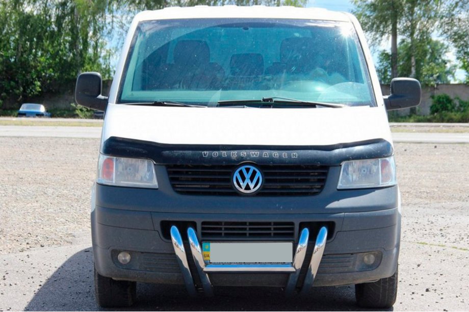 Volkswagen T5 Transporter 2003–2010 Frontbøjle ST006-03 "Nostrils" (rustfri stål) Foto 8