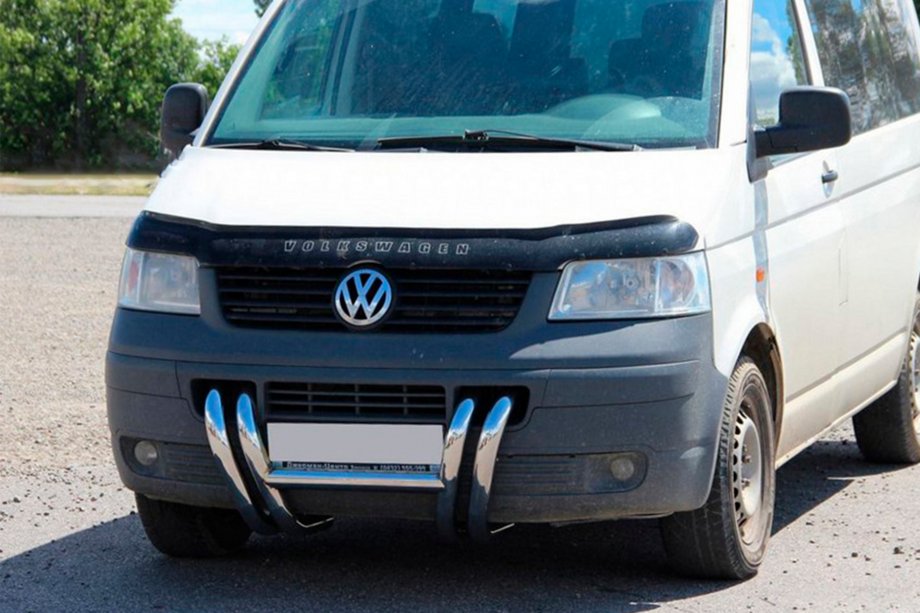 Volkswagen T5 Transporter 2003–2010 Frontbøjle ST006-03 "Nostrils" (rustfri stål) Foto 7
