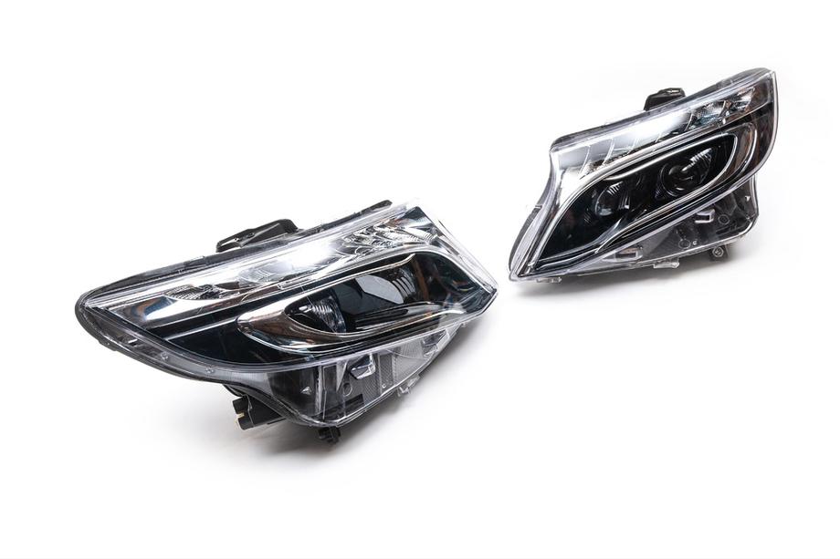 Mercedes Vito/V-klasse W447 2014– Forlygter med LED-moduler, V-class design (til Vito, 2 stk.) Foto 4