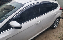 Ford Focus III 2011–2017 Niken vindafvisere med kromliste (SD/HB, 4 stk) foto 6