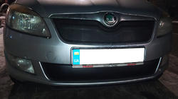 Skoda Fabia 2007–2014 Vinterafdækning til kølergrill (2011-2014, øverste) foto 2