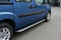 Fiat Doblo I 2001–2005 Fullmond sidetrin (2 stk., aluminium) foto 1