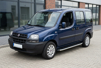 Fiat Doblo I 2005–2010 Fullmond sidetrin (2 stk., aluminium) foto 1