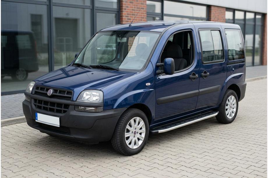 Fiat Doblo I 2005–2010 Fullmond sidetrin (2 stk., aluminium) Image