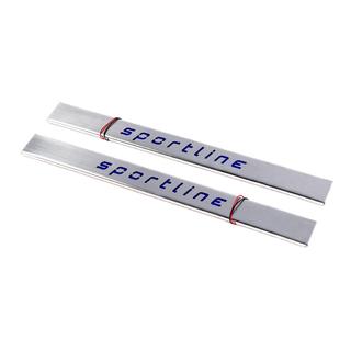 LED dørtrinslister, korte (2 stk., rustfrit stål)