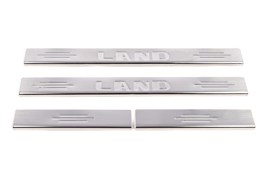 Toyota Land Cruiser 100 1998–2007 Dørtrinslister Carmos (4 stk., rustfrit stål) Foto 2